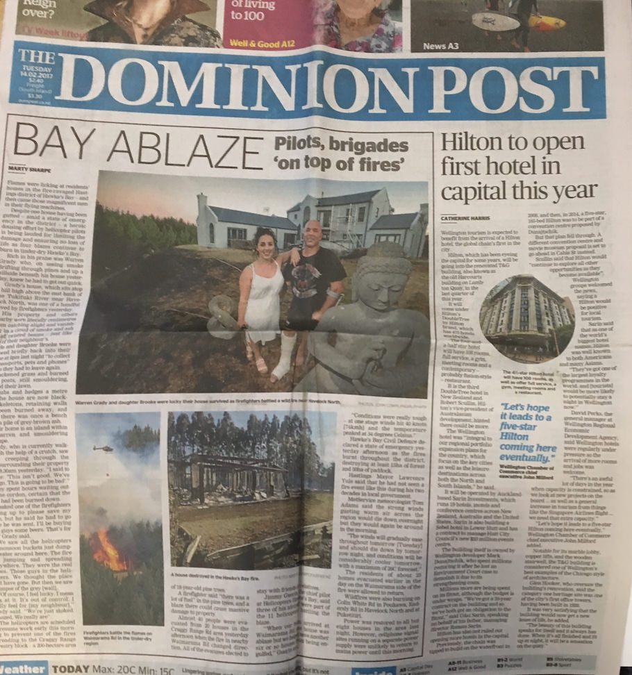 The Dominion Post- Hilton cover